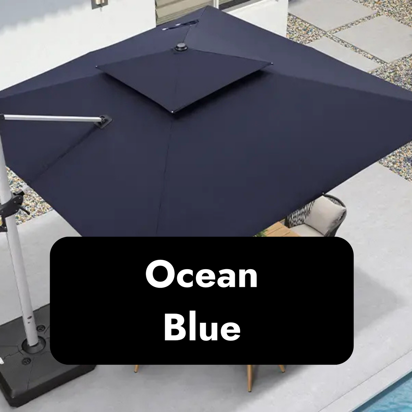 SunLite™ Solar Powered LED Parasol