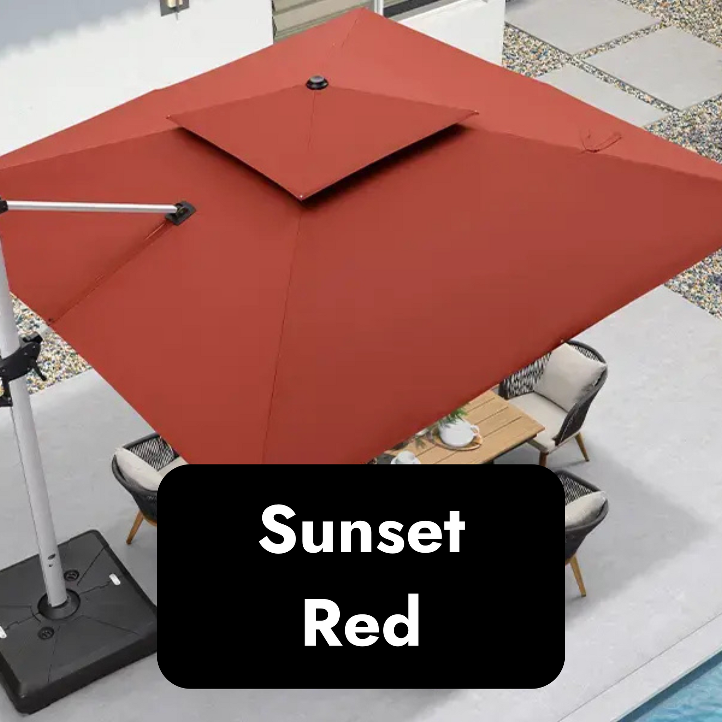 SunLite™ Solar Powered LED Parasol