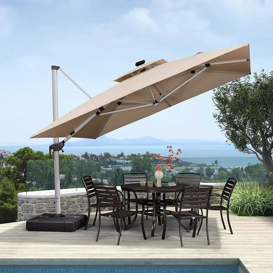 SunLite™ Solar Powered LED Parasol